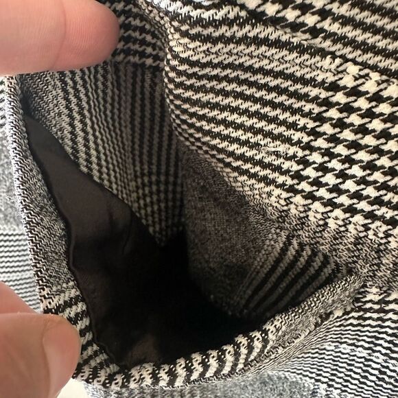 Torrid Black Grey Plaid Houndstooth Cutaway Stretch Blazer Size 3X - Picture 5 of 6